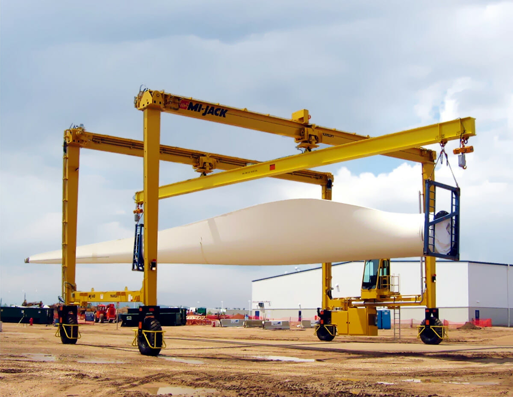 Mobile Gantry Crane For Hoist Mammoth Wind Power Components