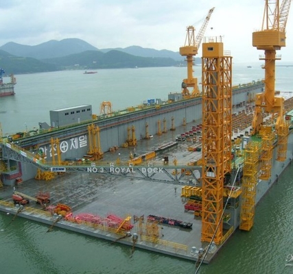 สามารถปรับแต่งได้ โครงกรานท่าเรือ ความจุ 5t-40t ความกว้าง 15m-50m สายรถไฟ 3m-6m